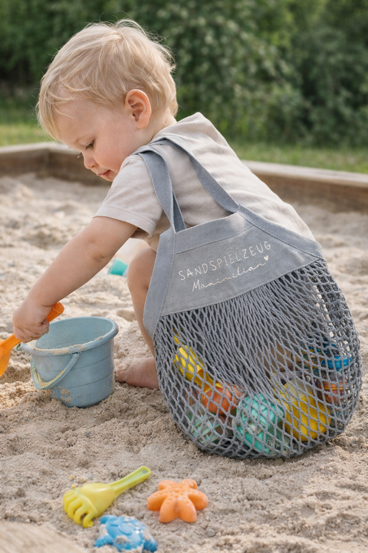 Sandspielzeugbeutel aus Bio-Baumwolle