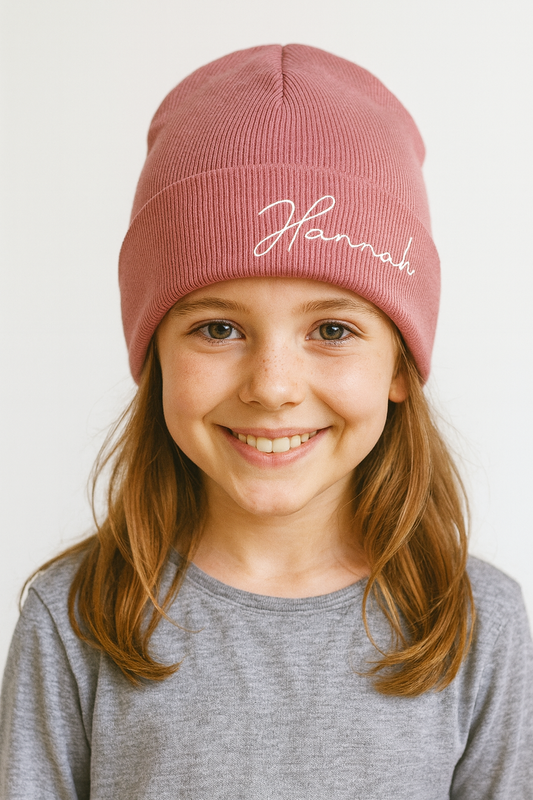 Hipster-Beanie aus Rippjersey