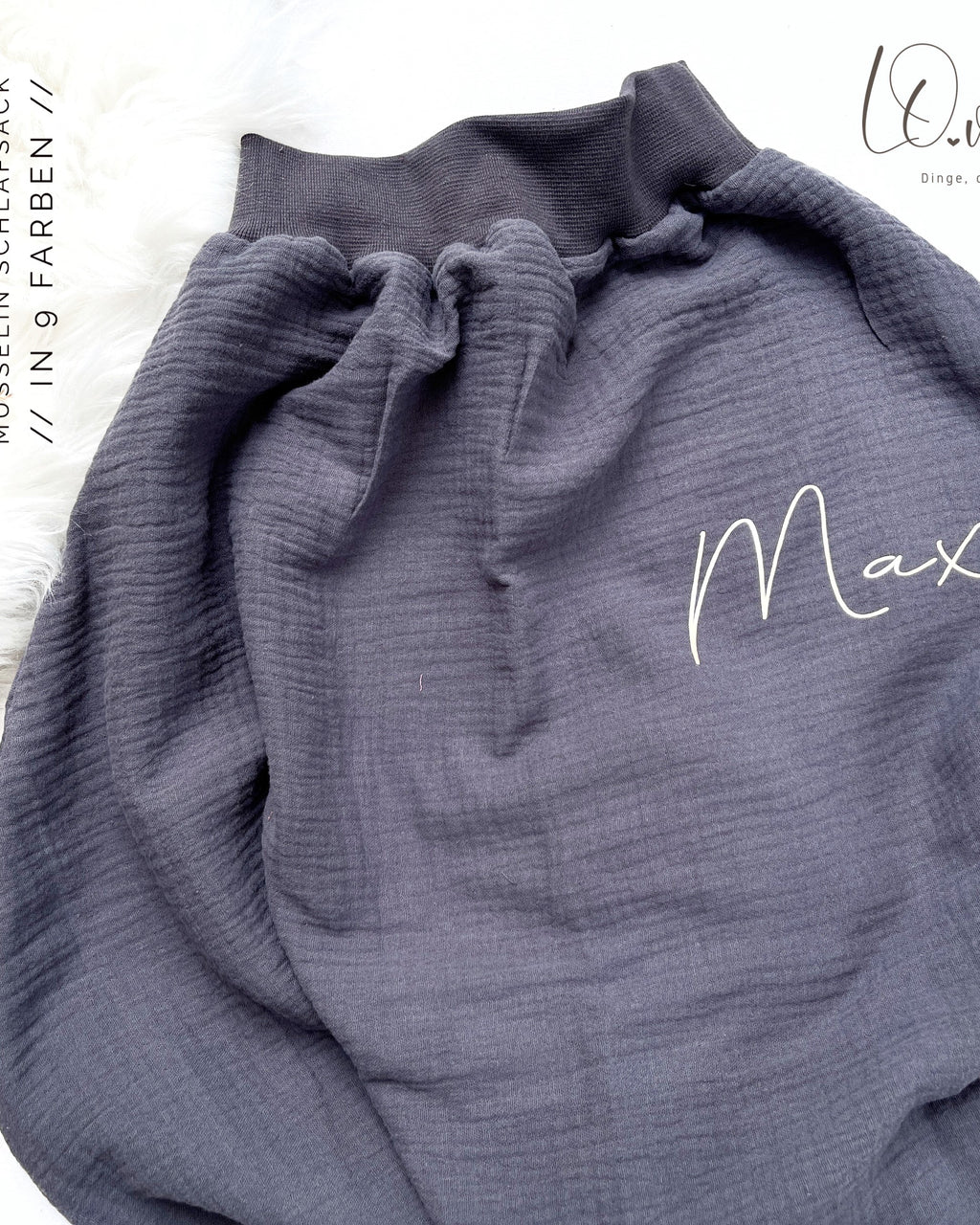 schlafsack handmade Leichter Musselin Strampelsack / Pucksack / Schlafsack – loveme-handmade